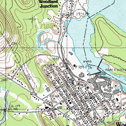 Topographic Map of Downeast Emergency Medical Services, ME