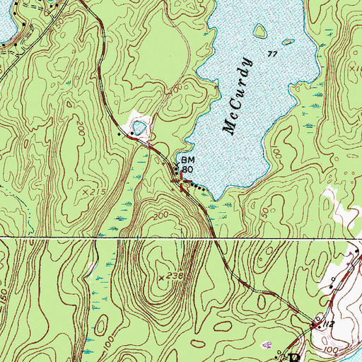 Topographic Map of Bremen Fire Department, ME