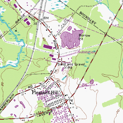 Topographic Map of American Medical Response Ambulance Service, ME