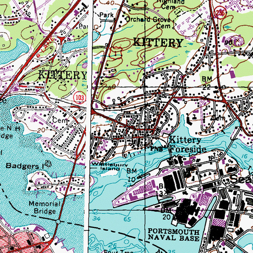 Topographic Map of American Ambulance, ME