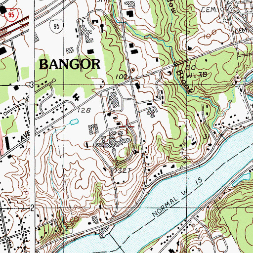Topographic Map of Woman's Reentry Center, ME
