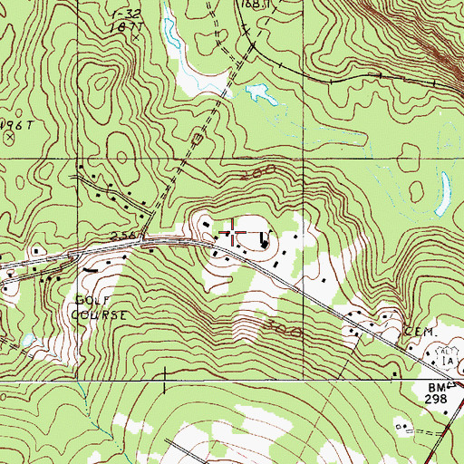 Topographic Map of Holden Police Department, ME