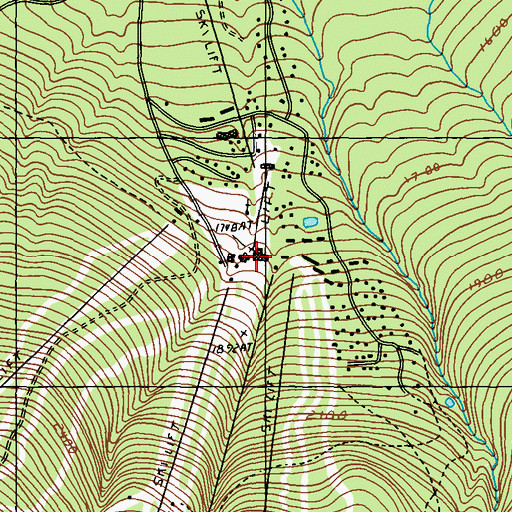 Topographic Map of Carrabassett Valley Police Department, ME
