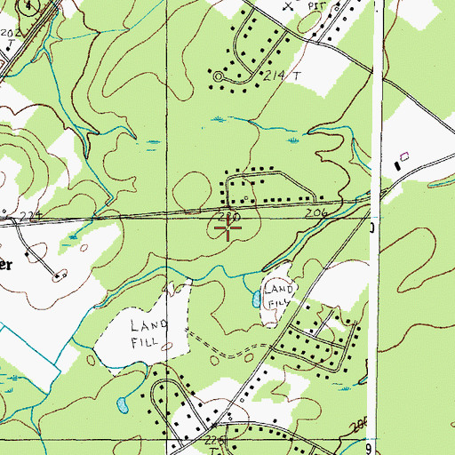 Topographic Map of Buxton Police Department, ME