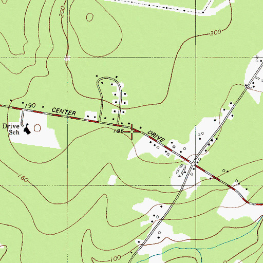 Topographic Map of Orrington Police Department, ME