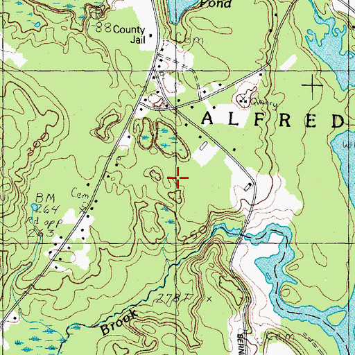 Topographic Map of York County Sheriff's Office, ME