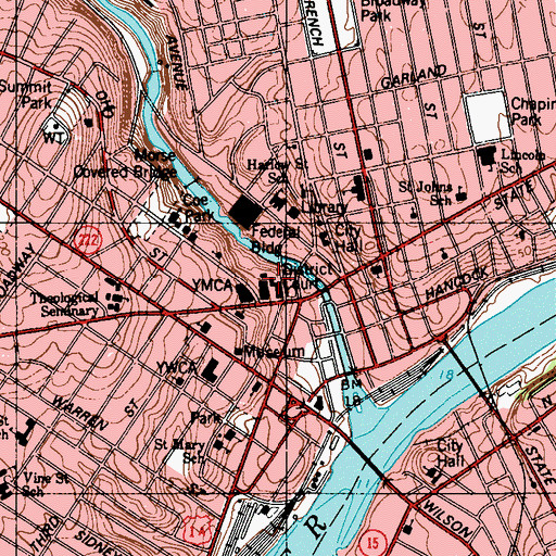 Topographic Map of Penobscot County Sheriff's Office, ME