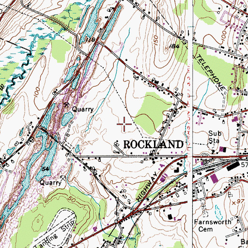 Topographic Map of Knox County Sheriff's Office, ME