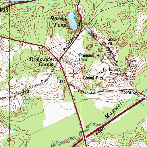 Topographic Map of Sabattus Police Department, ME