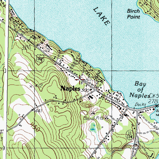 Topographic Map of Cumberland County Sheriff's Office, ME