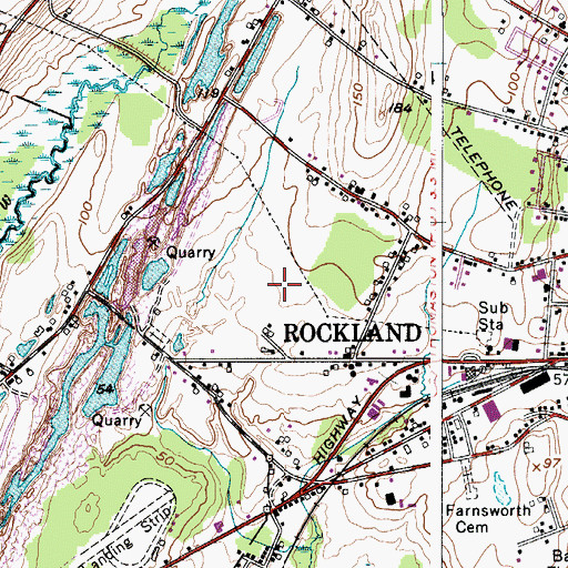 Topographic Map of Knox County Jail, ME
