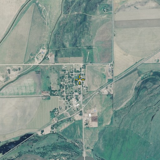 Aerial/Satellite Image of Orchard Post Office, CO