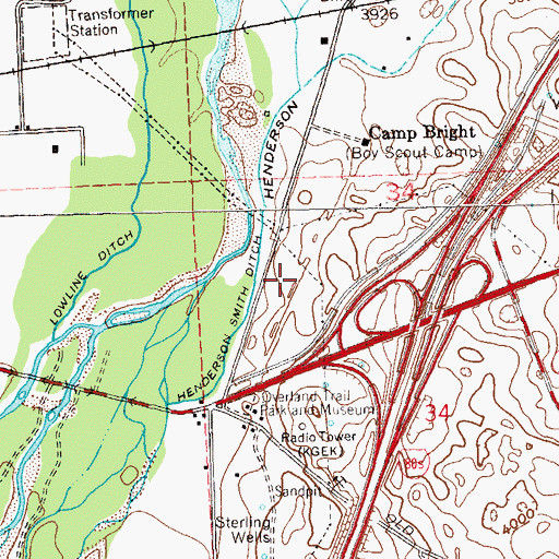 Topographic Map of Logan County Detention Center, CO