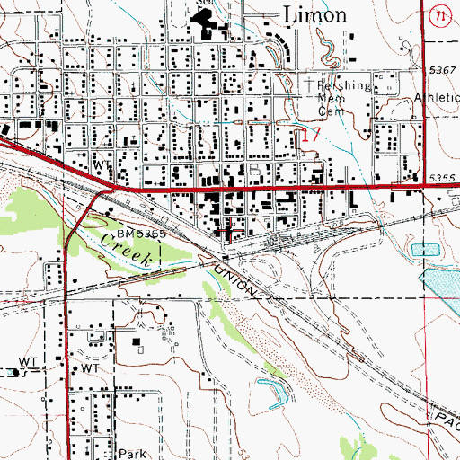 Topographic Map of Peak Vista Community Health Centers - Limon, CO