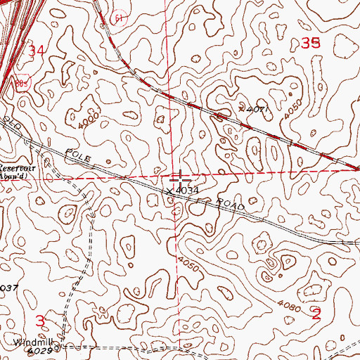 Topographic Map of Sterling Correctional Facility, CO