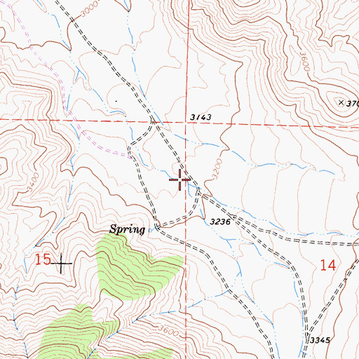 Topographic Map of Scodie Canyon, CA