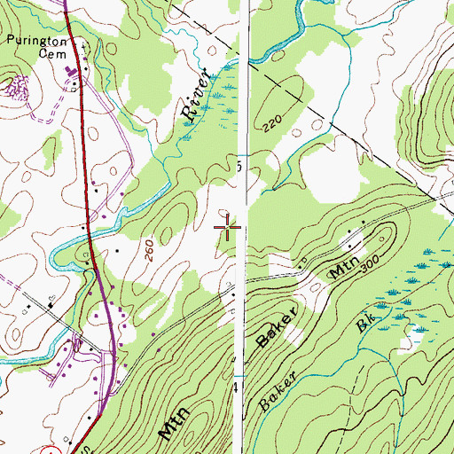 Topographic Map of Goudreau Family Burying Ground, ME
