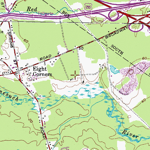 Topographic Map of Libby Cemetery, ME