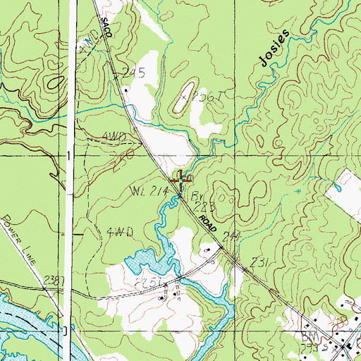 Topographic Map of Norton Cemetery, ME