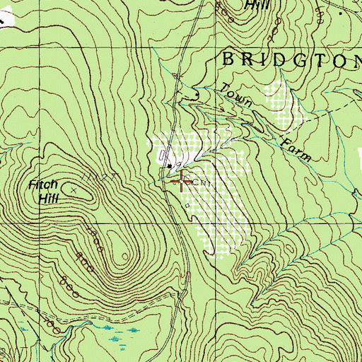 Topographic Map of Perley Cemetery, ME