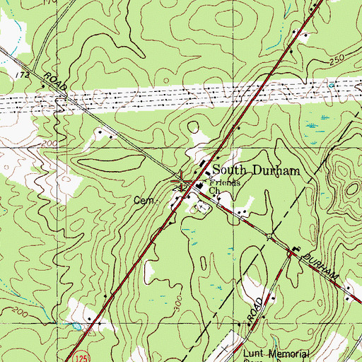 Topographic Map of Knight - Snow Cemetery, ME