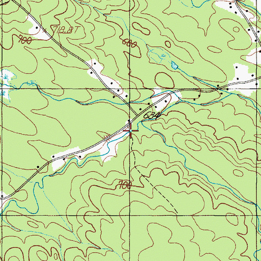 Topographic Map of Avon Valley Road Cemetery, ME
