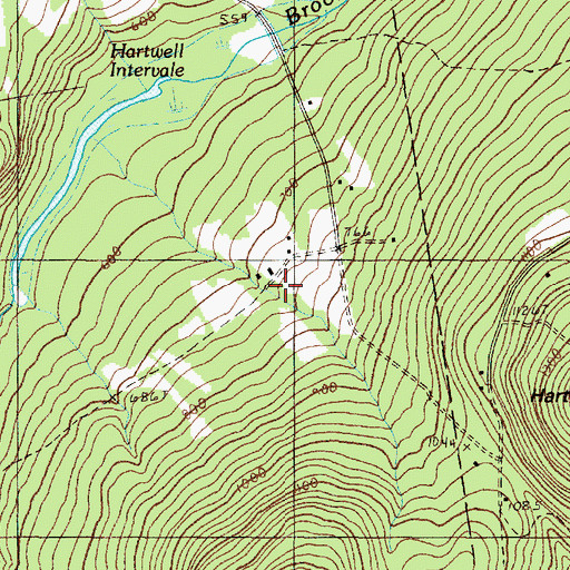 Topographic Map of Cunningham Cates Cemetery, ME