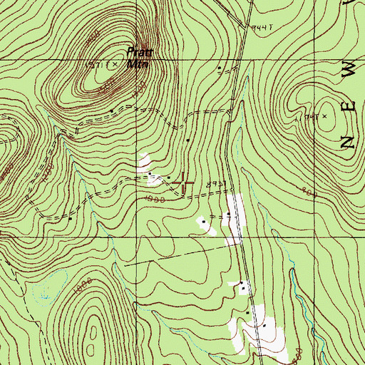 Topographic Map of Herrick Mountain Cemetery, ME