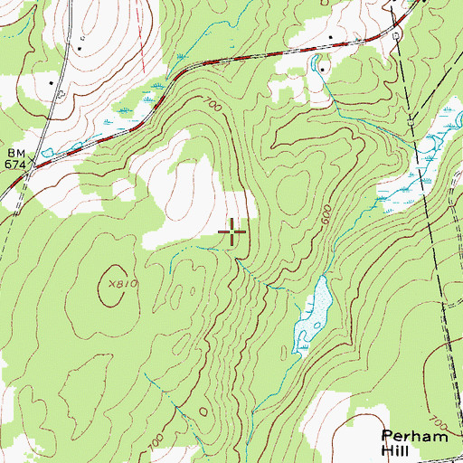 Topographic Map of Sewall Cemetery, ME