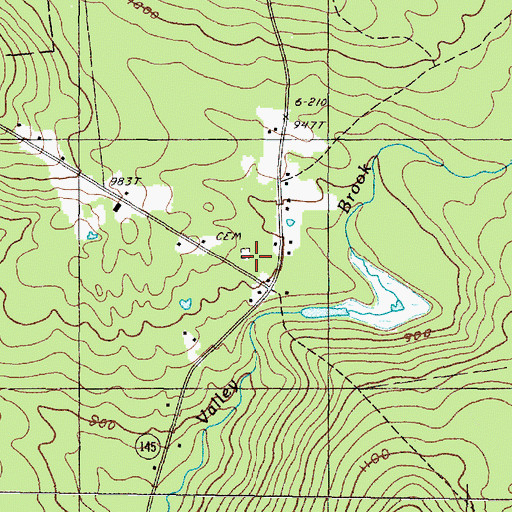 Topographic Map of Starbird Corner Cemetery, ME