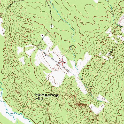 Topographic Map of Knox Cemetery, ME
