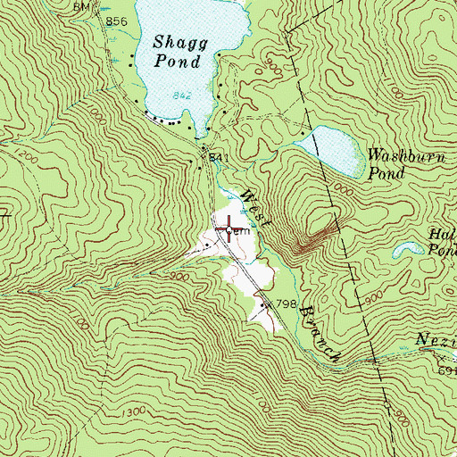 Topographic Map of Robbins Cemetery, ME