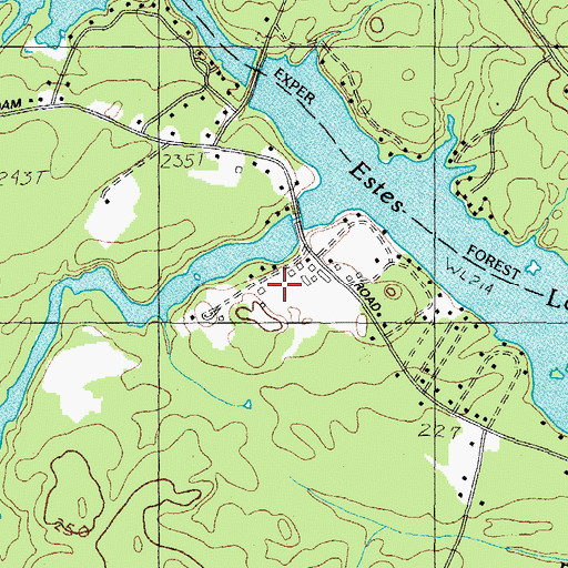Topographic Map of Davis Getchell Cemetery, ME