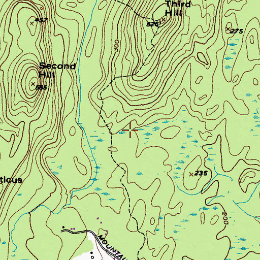 Topographic Map of Dixon Lot, ME