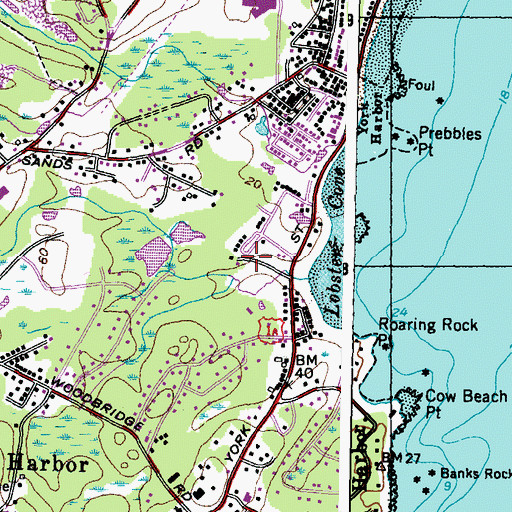 Topographic Map of Donnell Lot, ME