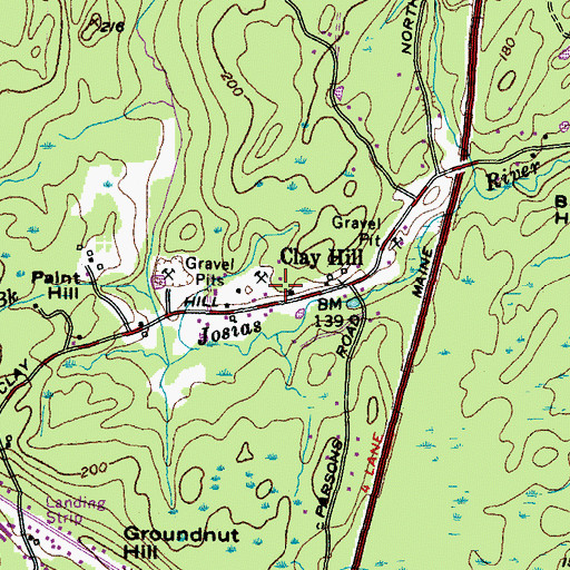 Topographic Map of Earle Welch Lot, ME