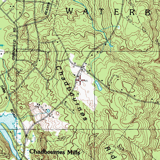 Topographic Map of Elder Grey Cemetery, ME