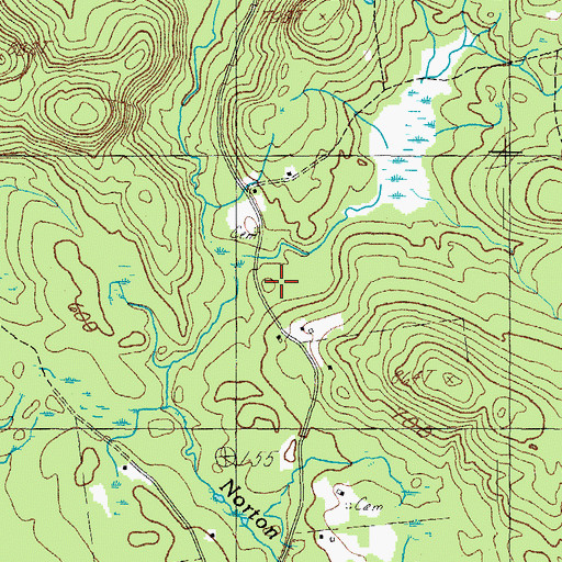 Topographic Map of Ham Cemetery, ME