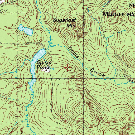Topographic Map of Ham Cemetery, ME