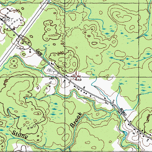 Topographic Map of Hanson Lot, ME