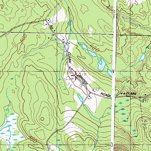 Topographic Map of Hasty Cemetery, ME