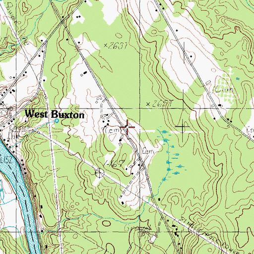 Topographic Map of Hobson Joseph Cemetery, ME