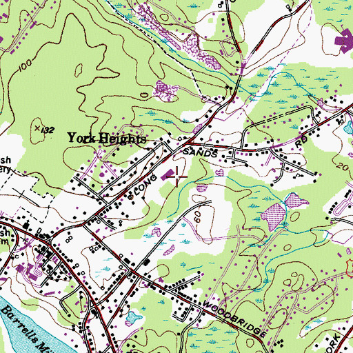 Topographic Map of Hutchins Young Lot, ME