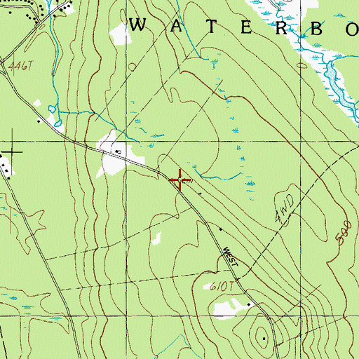 Topographic Map of Isreal Coffin Cemetery, ME
