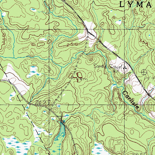 Topographic Map of Jeremiah Drown Lot, ME