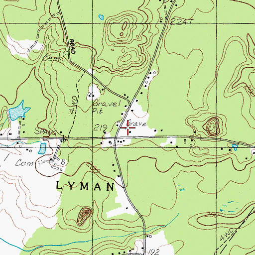 Topographic Map of Joseph Chick Lot, ME