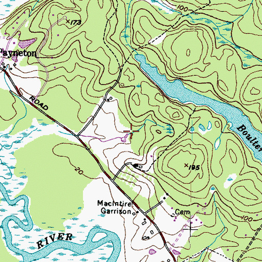 Topographic Map of Junkins Lot, ME