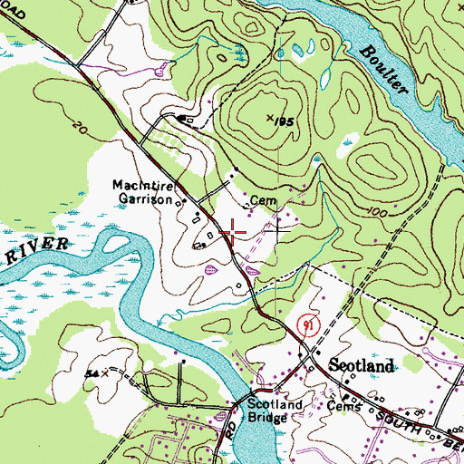 Topographic Map of Junkins Lot, ME