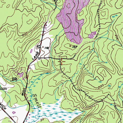 Topographic Map of Junkins Lot, ME
