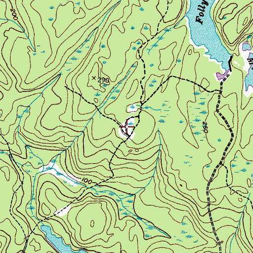 Topographic Map of Junkins Lot, ME